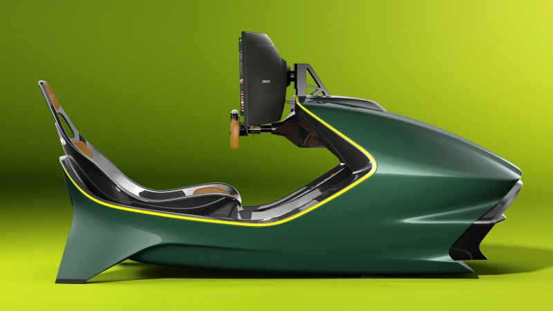 Aria-Label =“ Aston Martin AMR C01 Racing Sim Sim Racing Rig 9”